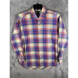 GITMAN BROS Vintage button down shirt Size L Mens Plaid check Made in USA